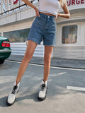 High Waist Loose Casual Women's Denim Shorts