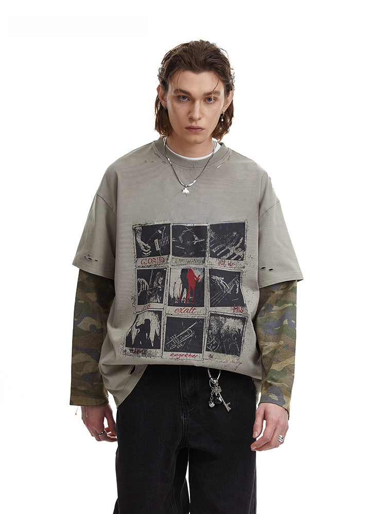 Men's camouflage T-shirt