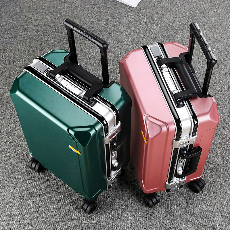 Aluminum Frame Trolley Case with USB Port and Combination Lock