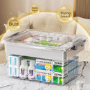 Portable Multi-Layer Transparent Medicine Storage Box