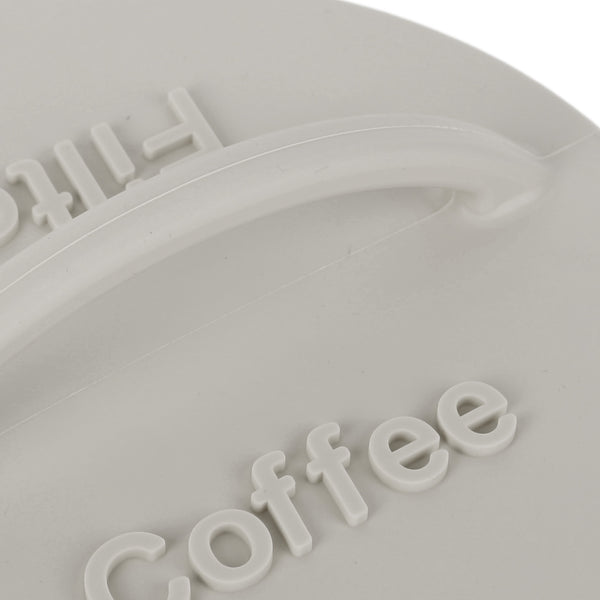 Coffee Filter Storage Holder Light Weight Silicone Holder Anti Dust Round Coffee Filter Dispenser for Home Coffee Shop Grey