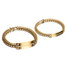 Titanium steel 18K high-quality gold-plated bracelet