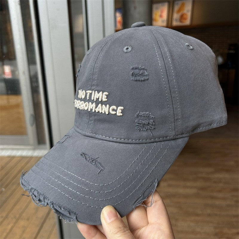 Hole-in-the-head baseball cap