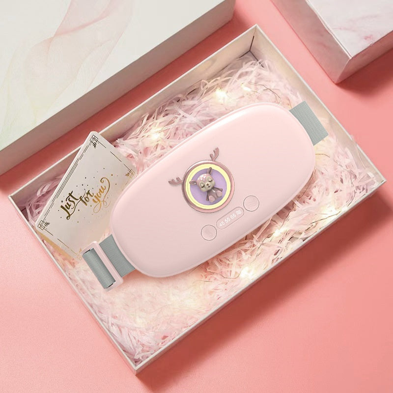 Pain Relief Hot Compress Warming Abdomen Massage Instrument New Cartoon Stomach Heating Belt