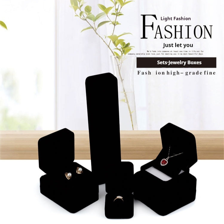 All Black Suede Bracelet Gift Box