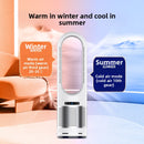 Vertical silent bladeless electric fan