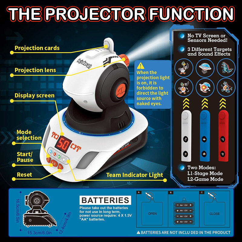 Electric infrared toy laser emitter