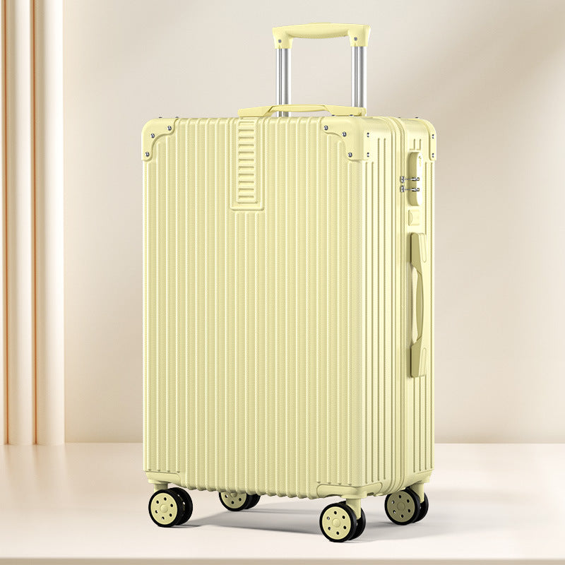 Retro Silent Wheel Travel Luggage Suitcase with Combination Lock