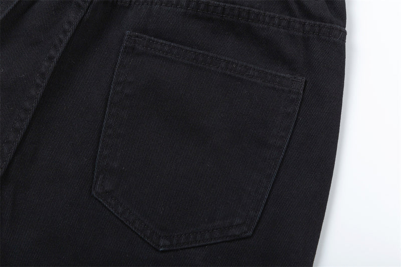 Men's Pure Color Minimal Versatile Baggy Pants