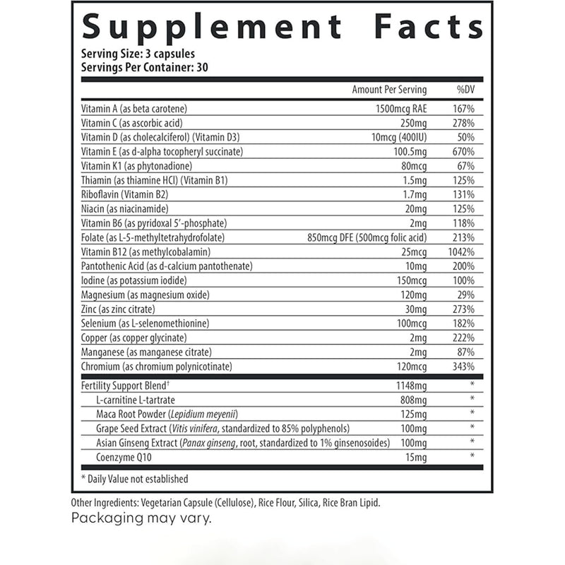 Men's Fertility Supplement Vitamins Soft Capsules