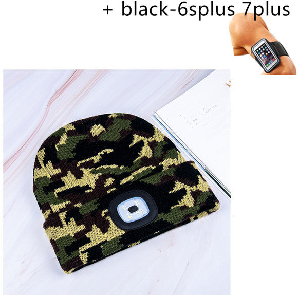 LED luminous knitted hat