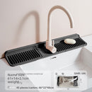 Upgraded Button Silicone Faucet Drain Mat Kitchen Sink Storage Mat Lavatory Mat