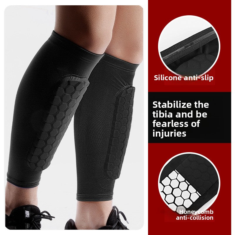Breathable Honeycomb Sports Leg Guards for Running and Basketball