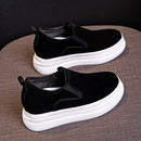 Genuine Leather Women's Loafers with Thick Sole