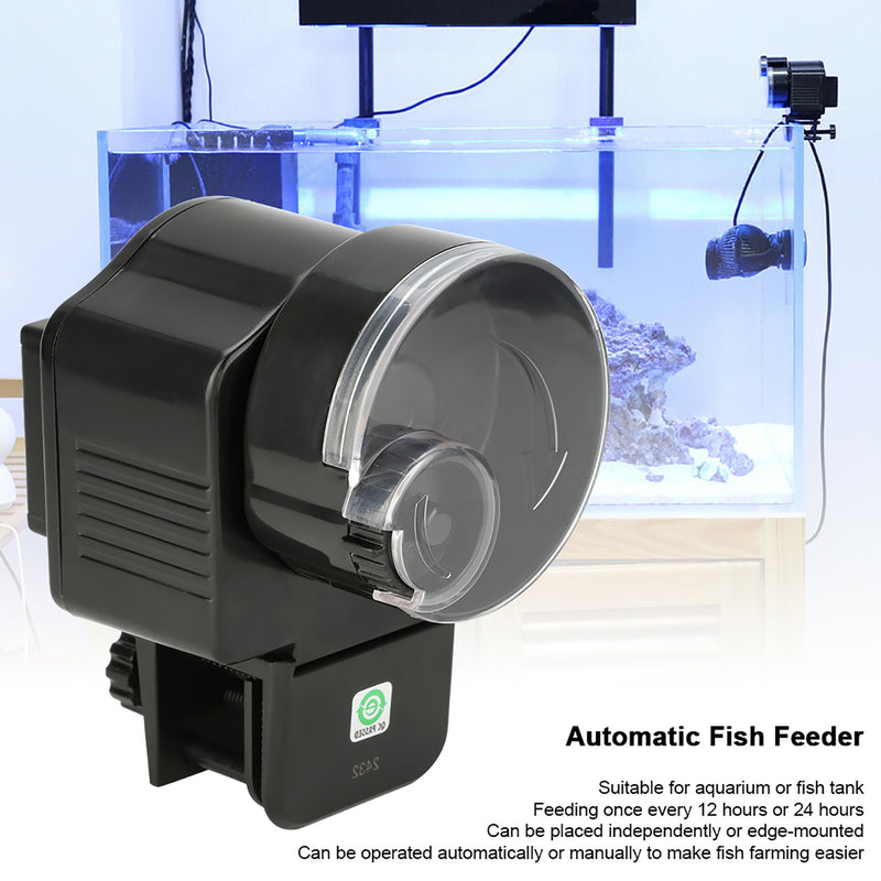 Compact Automatic Fish Feeder Fish Food Dispenser Feeding Tool for Aquarium Fish Tank