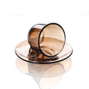 European Style Simple Tempered Glass Heat-resistant And Drop-resistant Coffee Cup