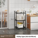 Multi-level kitchen storage rack