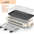 Multi-Functional Split Electric Grill Pan Smokeless Barbecue Oven