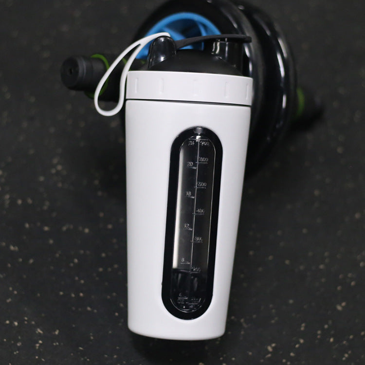 Stainless steel transparent scale window shaker cup