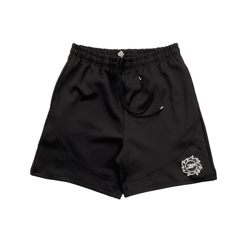 Printed letter-stitched T-shirt set