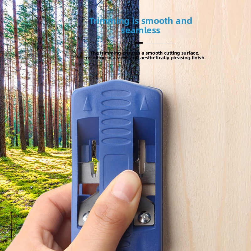 Manual Woodworking Edge Trimmer and Planer Tool with Spare Blades