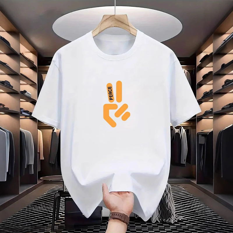 Men's Mesh Print Casual T-Shirt