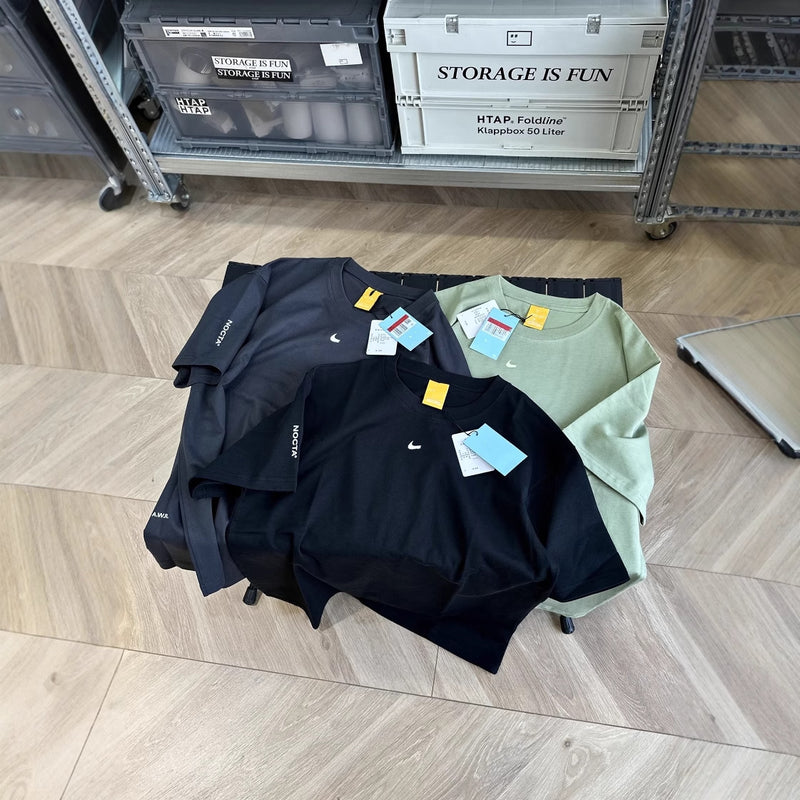 Retro Letter Print Casual Cotton T-shirt