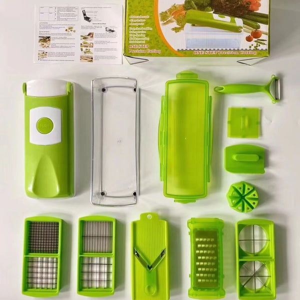 Multi-function Vegetable Cutter 12 Pieces Kitchen Gadget