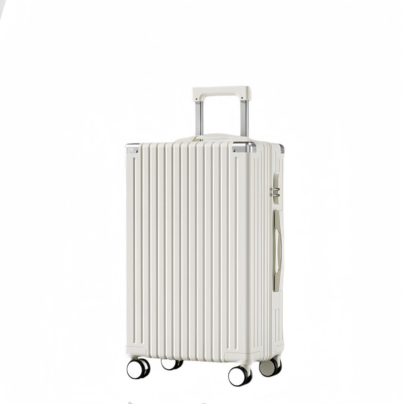 Retro Silent Wheel Travel Luggage Suitcase with Combination Lock