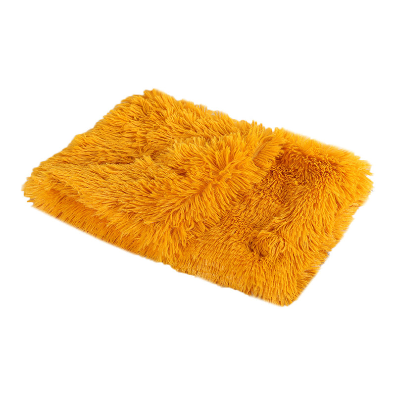 Plush Pet Blanket for Dogs and Cats, Warm Long Hair Indoor Bed Mat