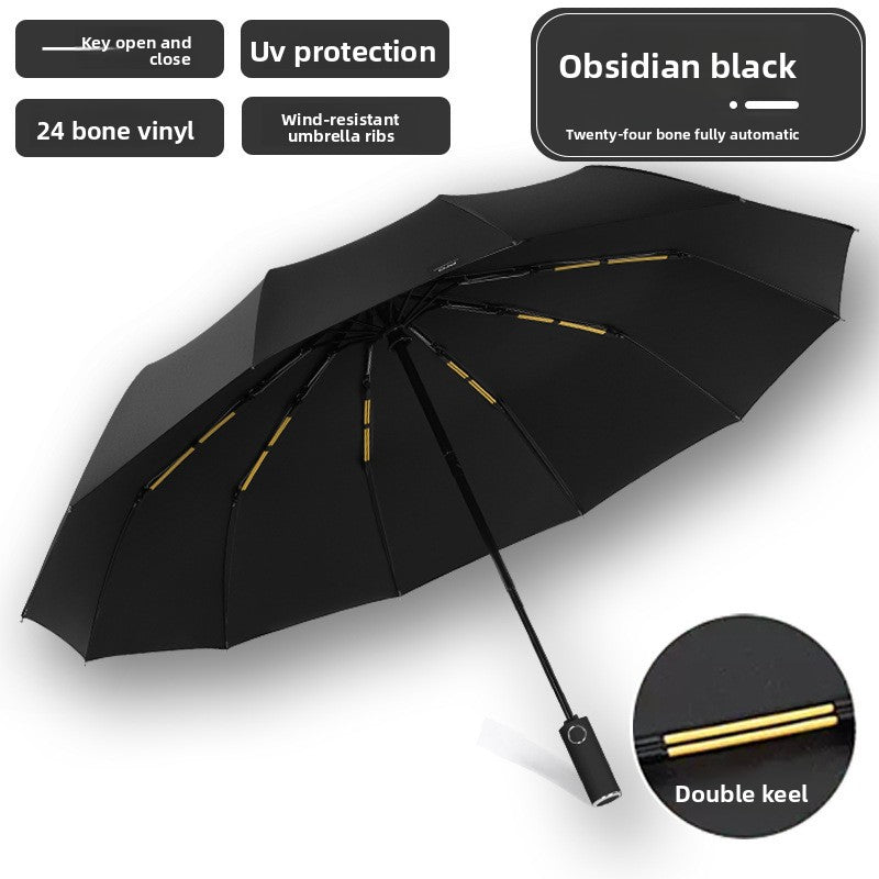 72-Bone Automatic Folding Umbrella