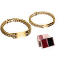 Titanium steel 18K high-quality gold-plated bracelet