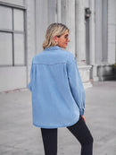 Casual Lapel Shirt and Wide-Leg Pants Set