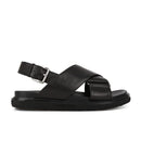 Women's Casual Roman Sandals with Cross-Strap Design