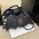 Fashion Handmade Spider Embroidery PU Messenger Bag