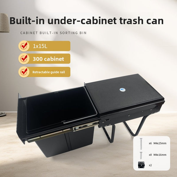Pull-out Embedded Kitchen Trash Bin