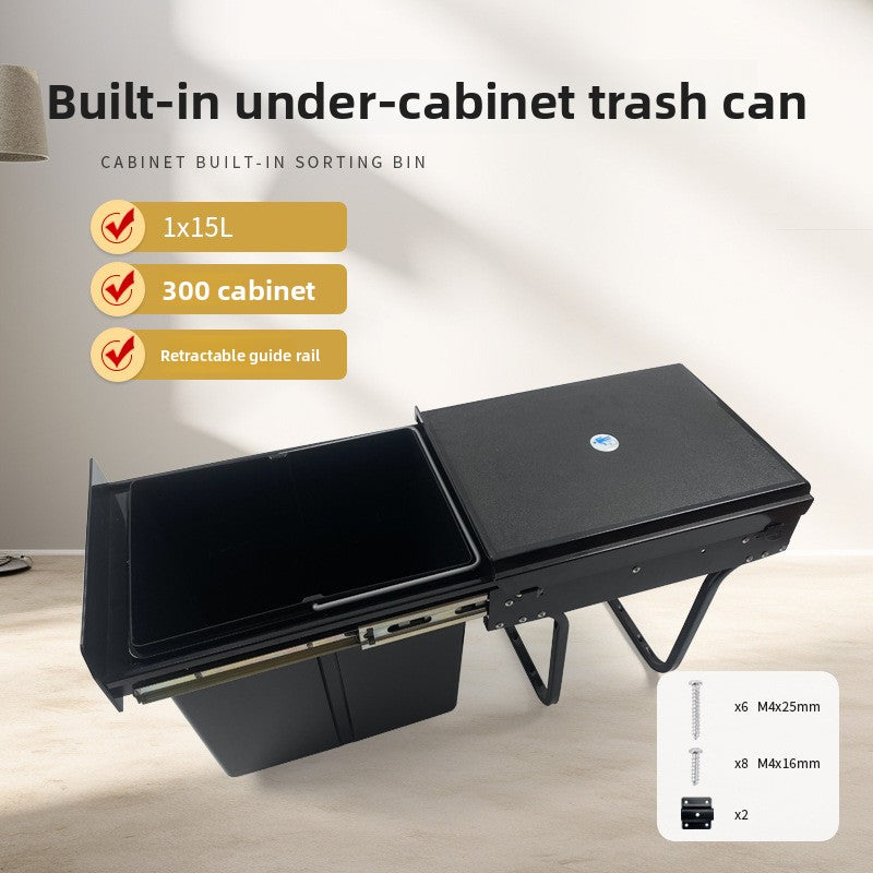 Pull-out Embedded Kitchen Trash Bin