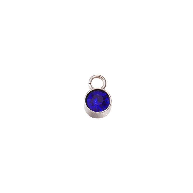 Stainless Steel Birthstone Pendant