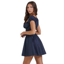 Modern Square-Neck Dress Top