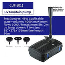 Pond Circulating Water Pump with UV Light for Fountain and Filtration