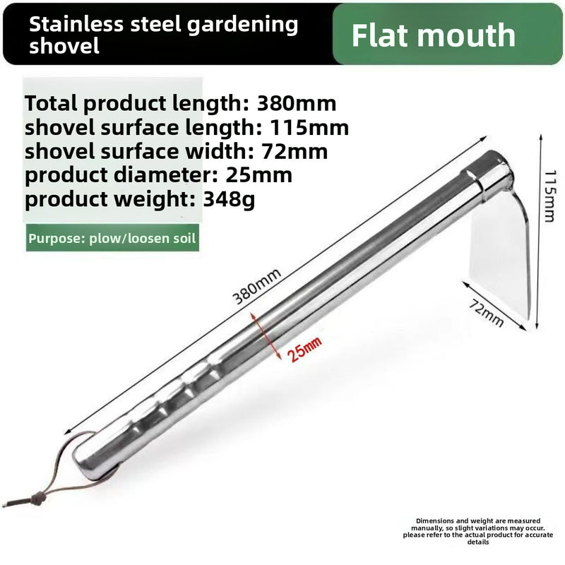 Stainless steel hoe