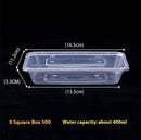 Food Grade Rectangular Transparent Thickened Disposable To-go Box
