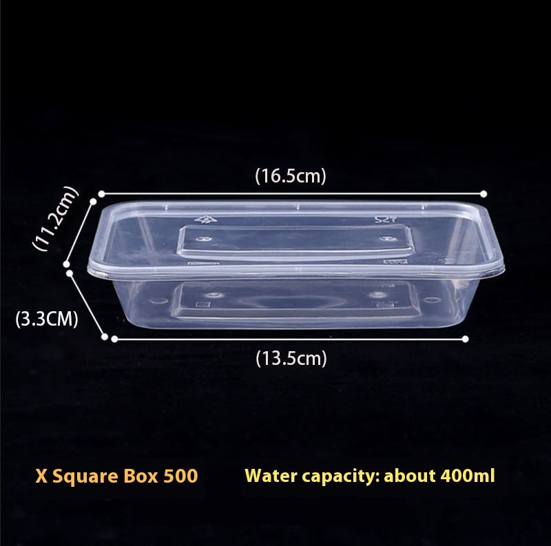Food Grade Rectangular Transparent Thickened Disposable To-go Box
