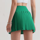Lycra Pleated Yoga Skirt Anti-slip Badminton