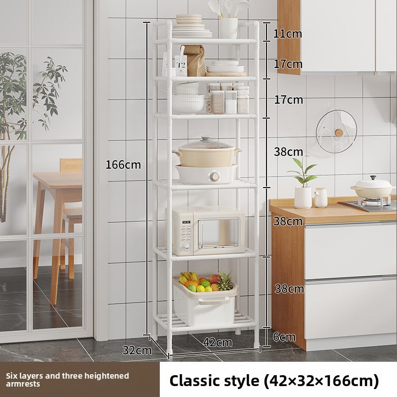 Multi-level kitchen storage rack