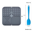Silicone Pet Licking Mat Slow Feeder with Suction Base ? Anti-Choke Dog/Cat Food Bowl
