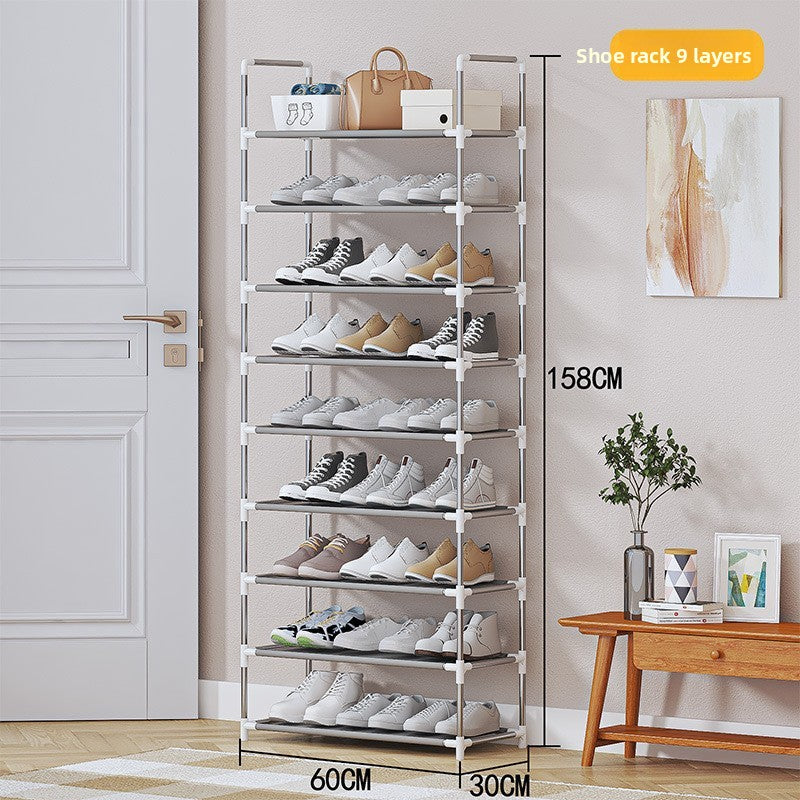 Simple shoe rack for household entry