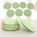 Woven teacup MATS and tea MATS
