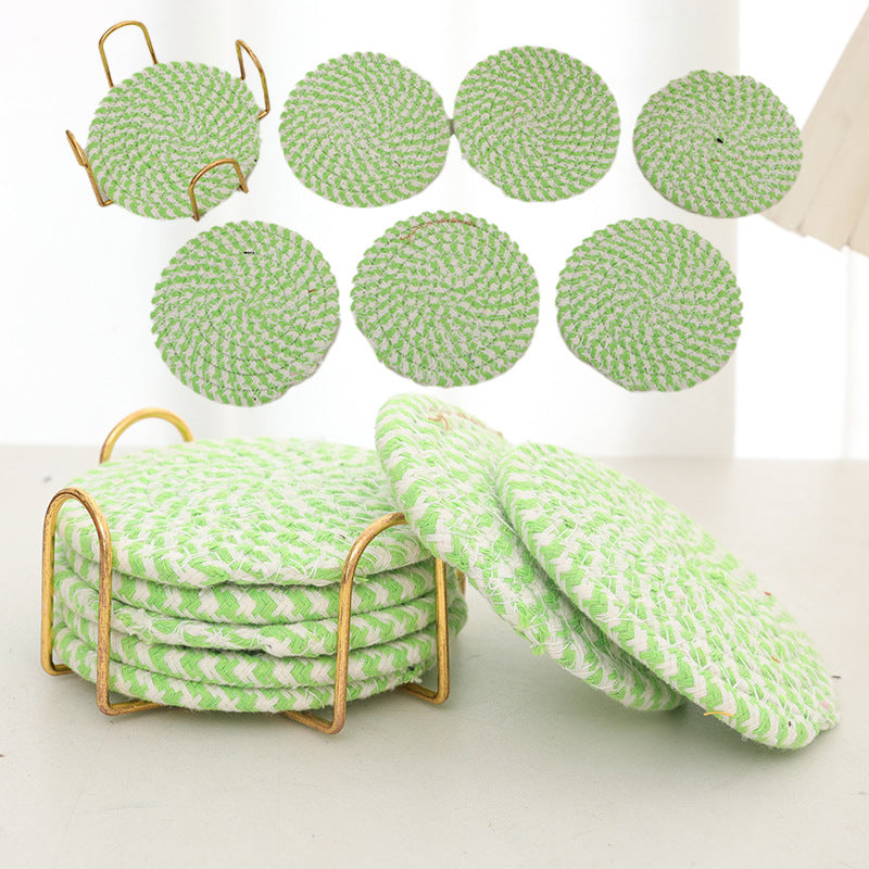 Woven teacup MATS and tea MATS