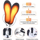 USB heating insole